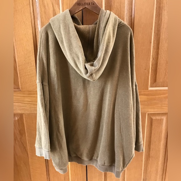 Free People Maxed Out Hoodie Khaki - Picture 2 of 10